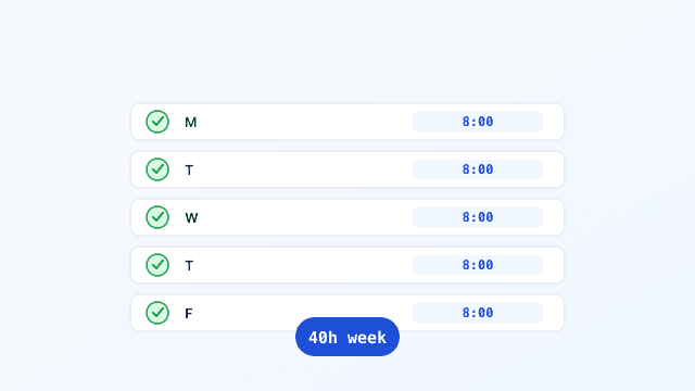 Timesheet calculator preview