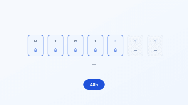 Weekly Hours calculator preview